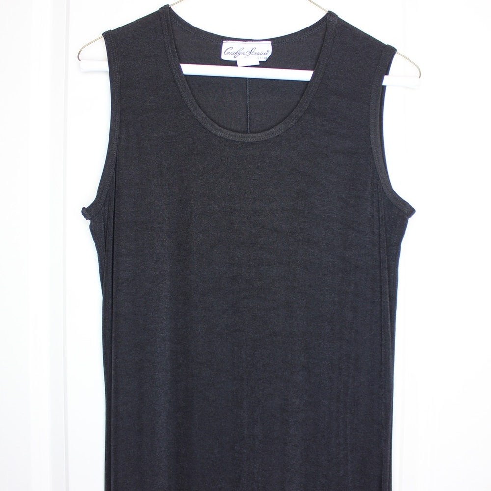 Floor Length Stretchy Black Maxi Dress